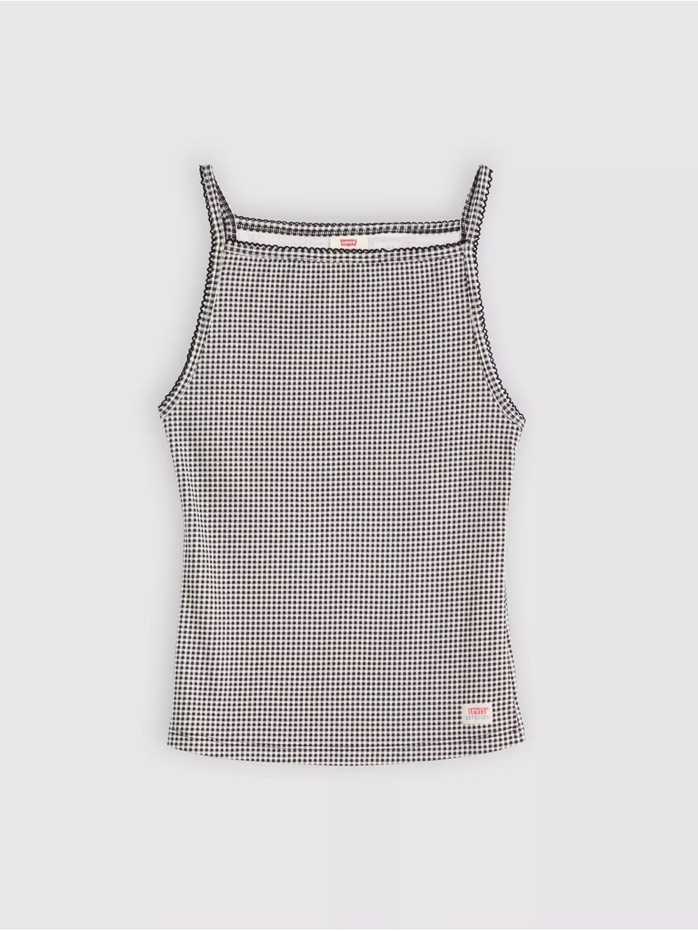 Levi’s Black & White Gingham Cami Tank Top